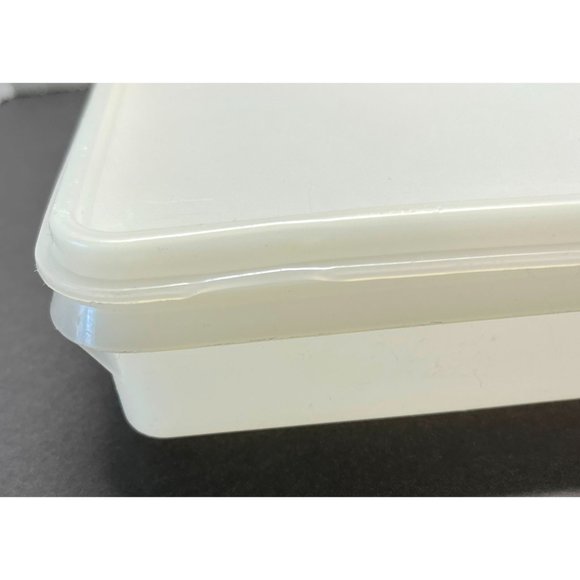 Vintage Tupperware Rectangular Bacon Deli Cold Cuts Keeper 794-12 with Lid - Picture 3 of 13